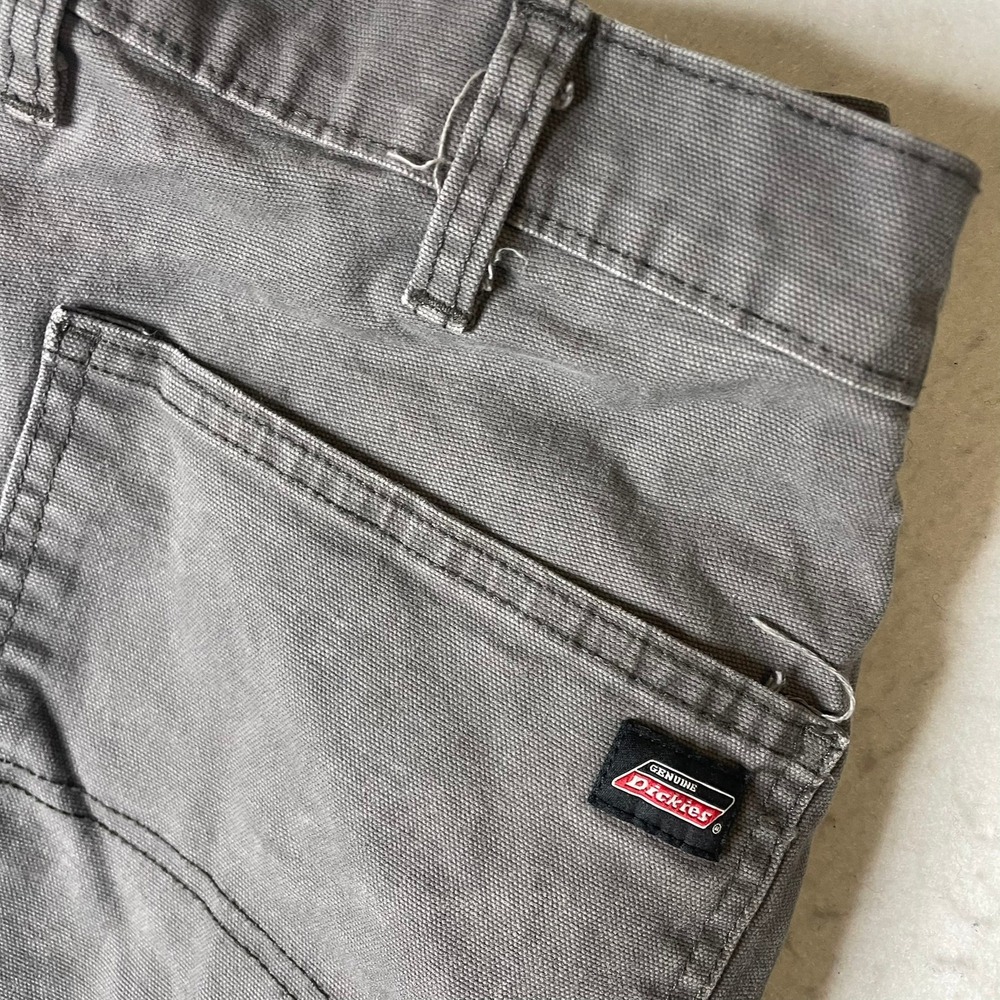 Dickies Work Pants Mens 32x32 Gray Carpenter Utility Twill Regular Fit - Picture 2 of 9